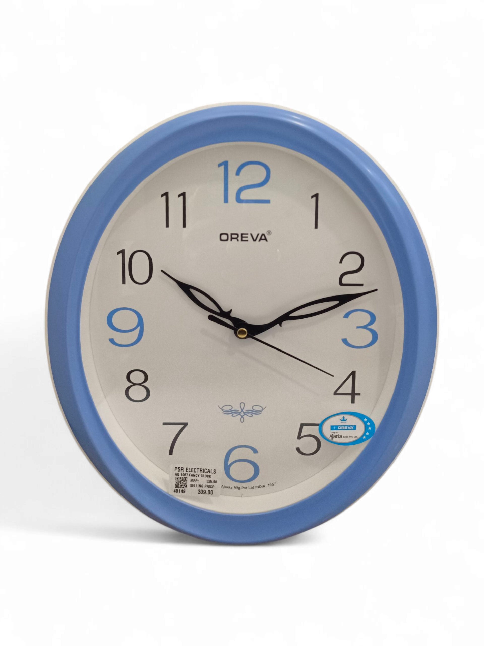 AQ 1957 FANCY CLOCK BLUE AQ 1957 FANCY CLOCK BLUE